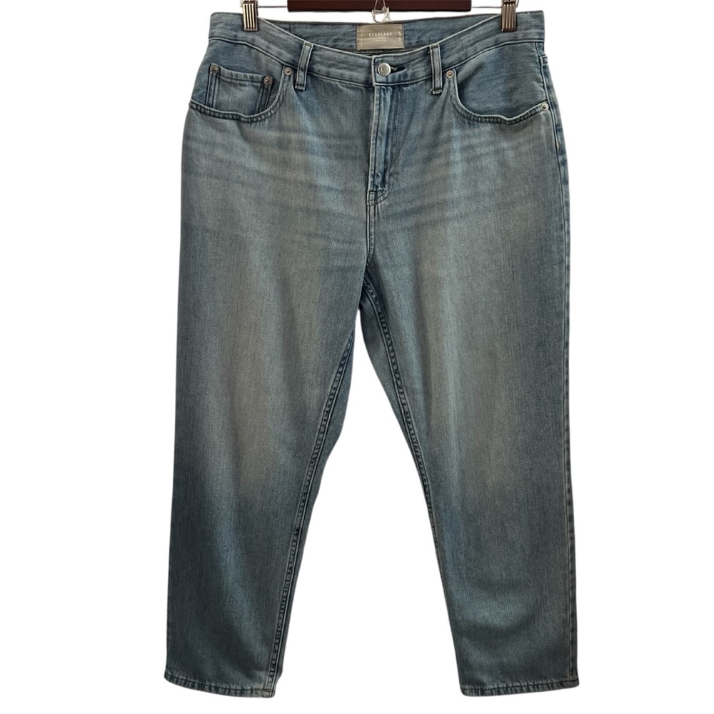 EVERLANE JEANS, Women’s Sz 31 Reg., Blue Lt. Wash Super-Soft Straight Leg Jeans.
